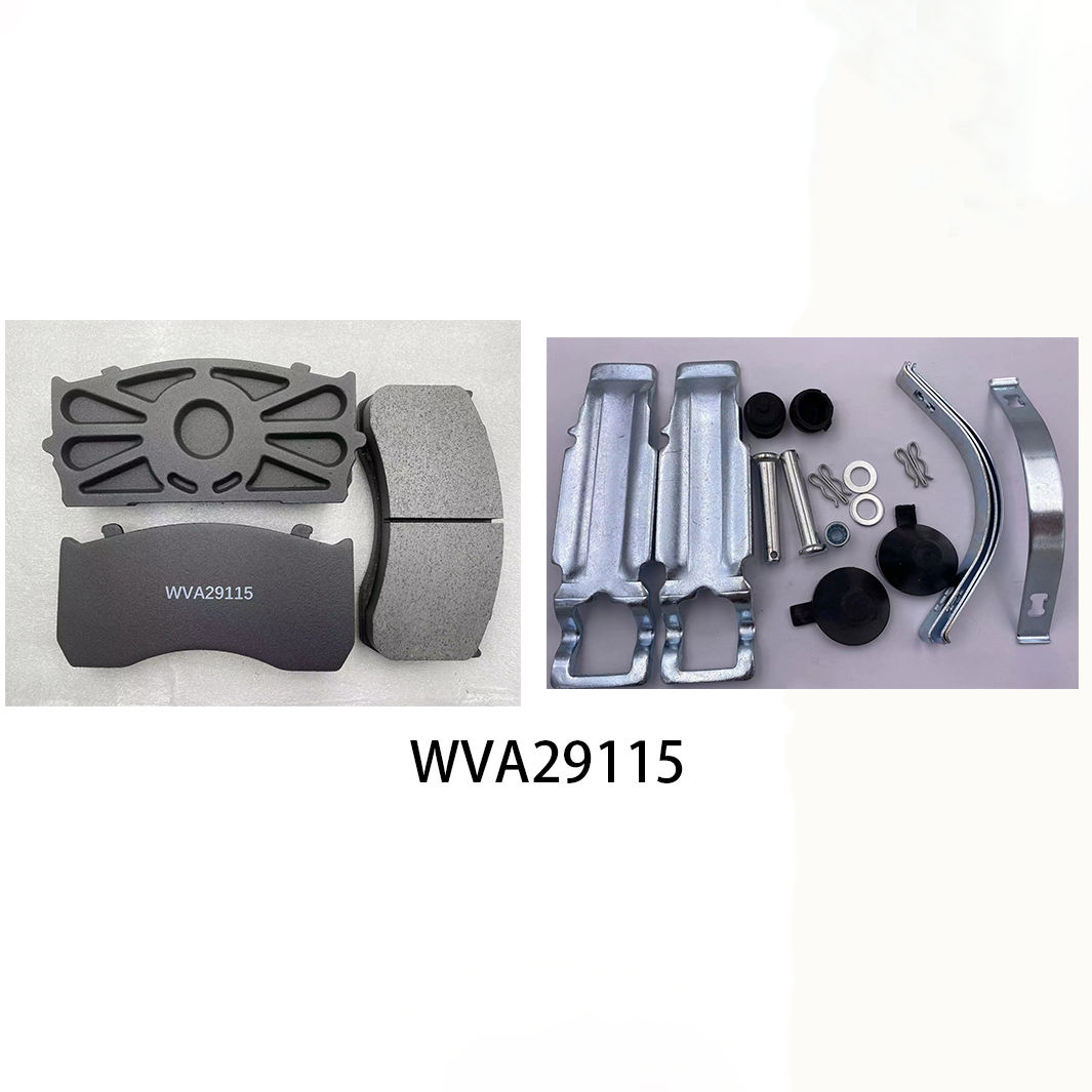 Good Quality WVA29115 Brake Pads Semi-metallic Material Break Pad for European Truck Man Truck Benz Truck