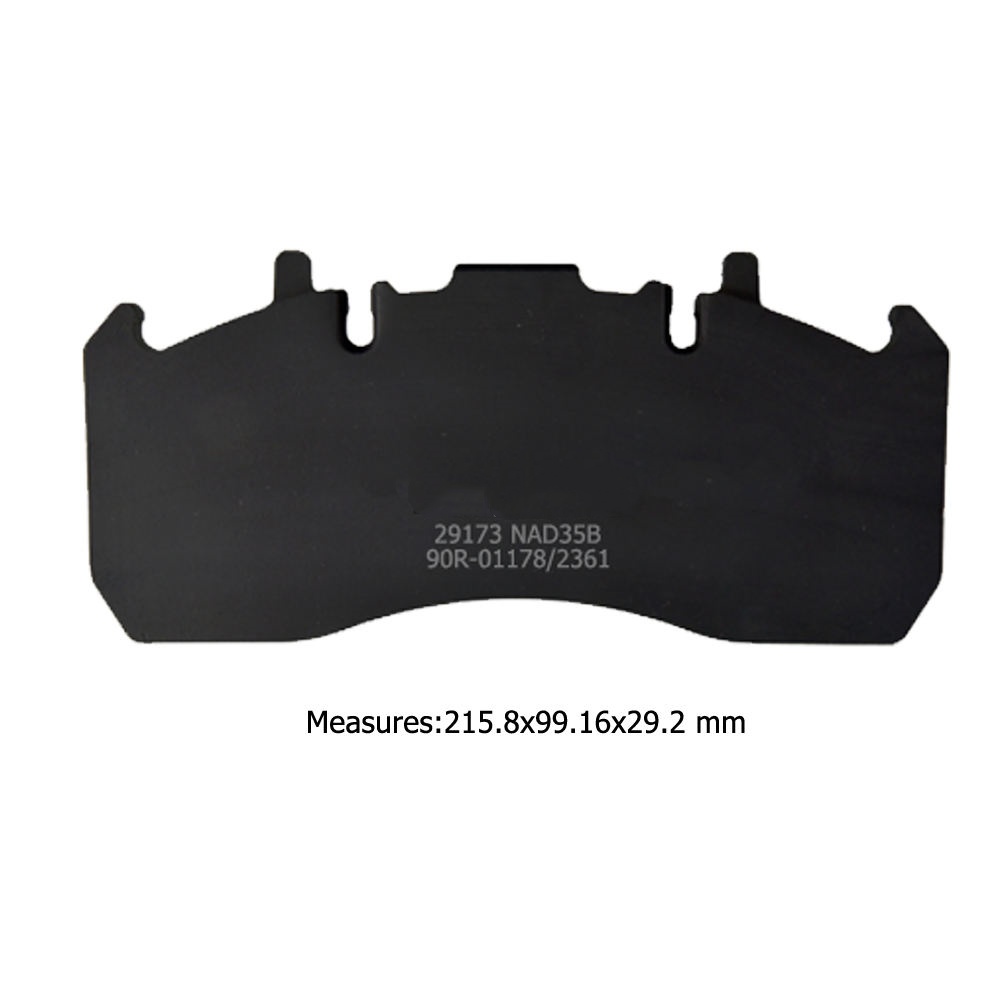 WVA 29173 Front-Rear Truck Pads for Renault D-Serie 12 13 14 P210 P240 P250 P280 01/2013-