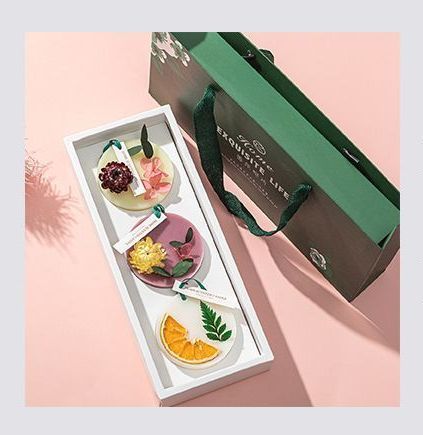 20g Round Orange Wardrobe Aromatherapy Car Fragrance Wax Tablet Long-Lasting Household Loose Fragrance Deodorizing Solid with Hand Gift Hanging Piece