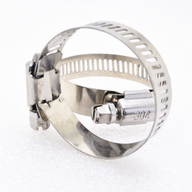 SS304 Stainless Steel American Type Hose Clamps for Diesel Engine Steel Hose Clamp Worm Drive Hose Clamp Pipe Clamp Hose Clip Clamp