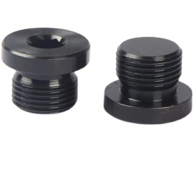 Hexagon Socket Oil Plughigh Tensile Strength Black Oxide Hexagon Socket Male Threaded Plug Screw Oil Drain Plug for Pipe Fitting