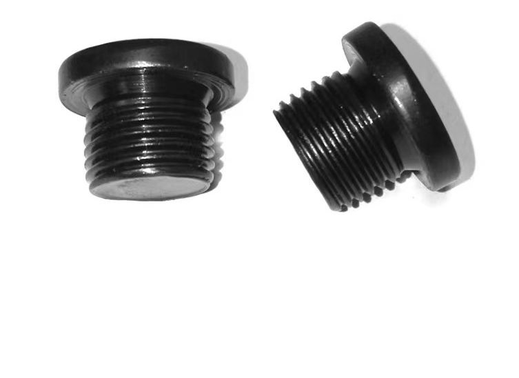 Hexagon Socket Oil Plughigh Tensile Strength Black Oxide Hexagon Socket Male Threaded Plug Screw Oil Drain Plug for Pipe Fitting