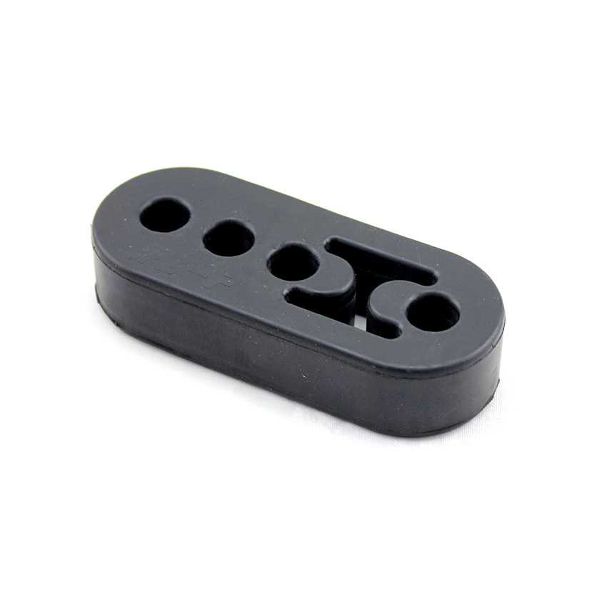 Custom Rubber Products Bespoke 4 Holes 2 Holes Universal Black Car Exhaust Muffler Rubber Hanger Tail Pipe Rubber Mount Isolator