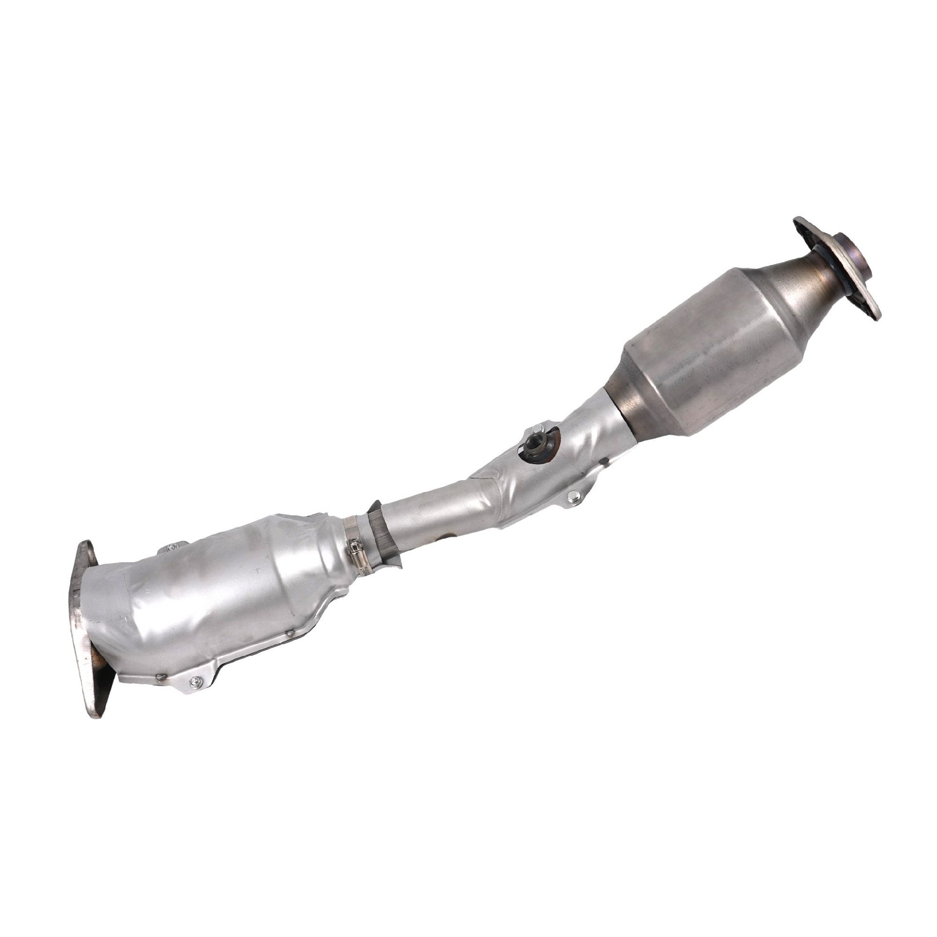 Dual-Can Catalytic Converter for Nissan Tiida (Old Models) Dual-Stage Purification Retrofit-Friendly Universal Adaptors Included Auto Parts